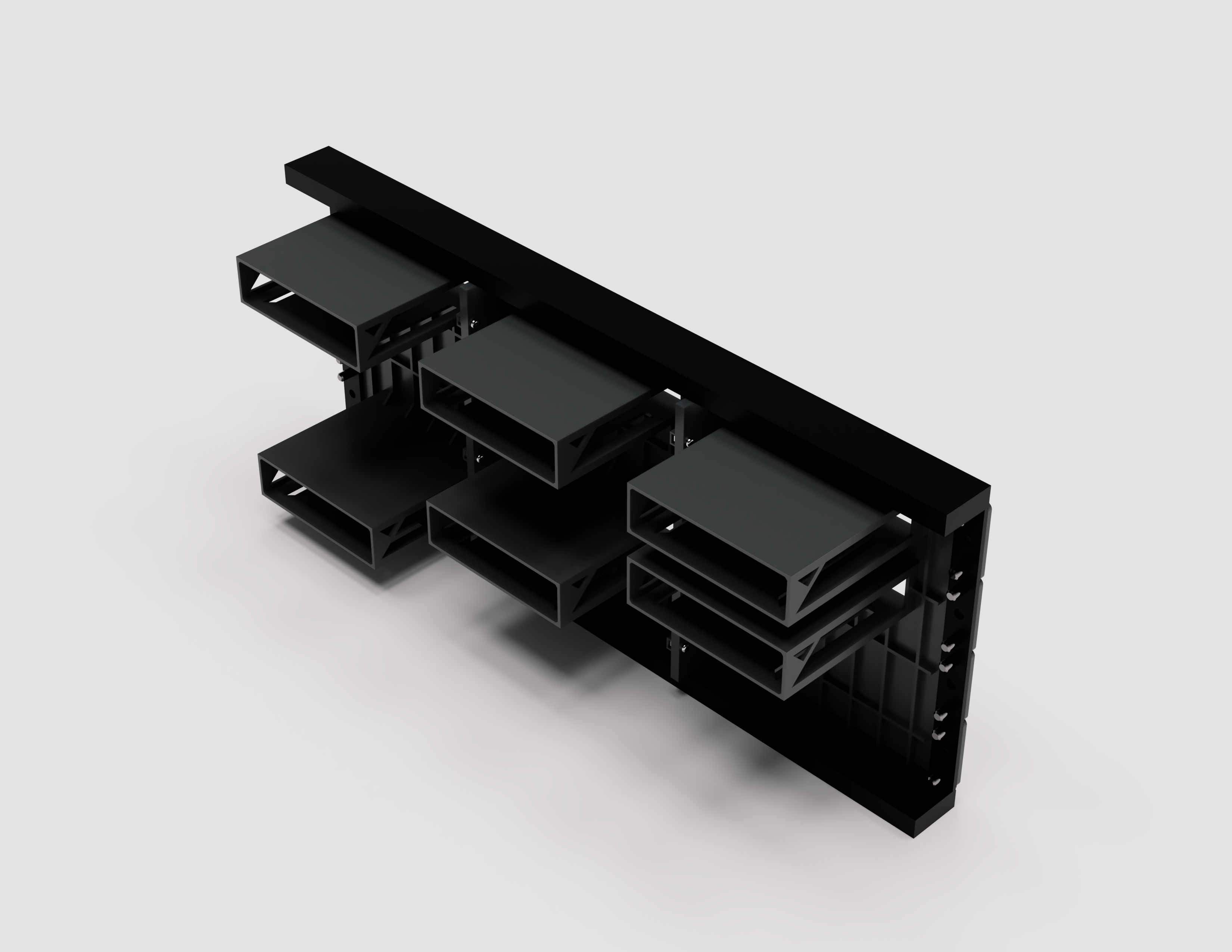 Rack mount network switch bracket by Raddic | Download free STL model ...