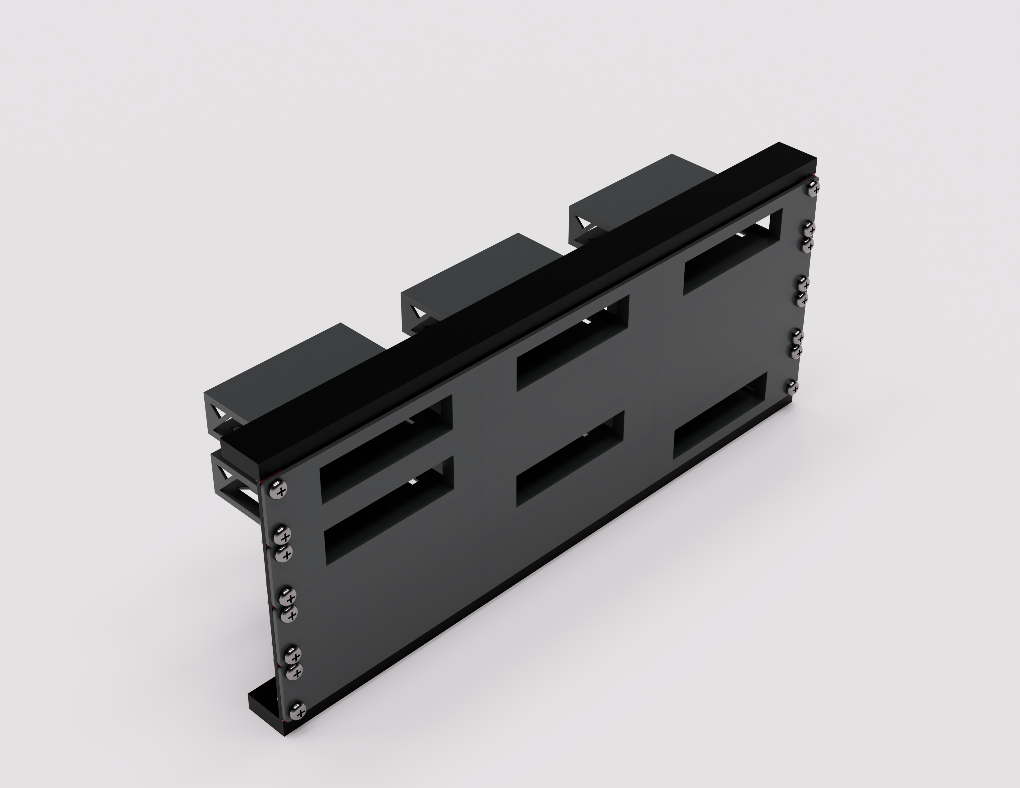 Rack mount network switch bracket by Raddic | Download free STL model ...