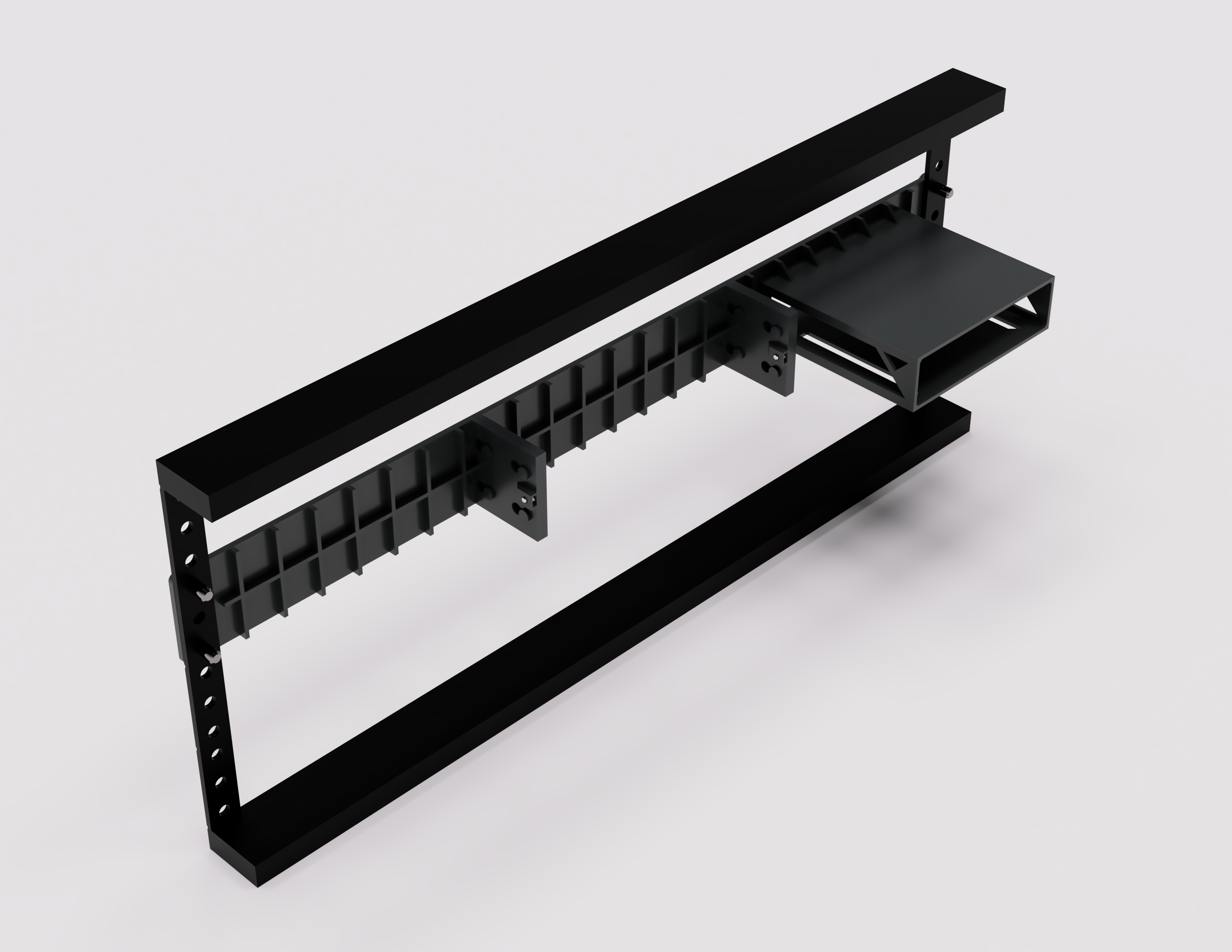 Miniatura 2 do modelo 3D Rack mount network switch bracket