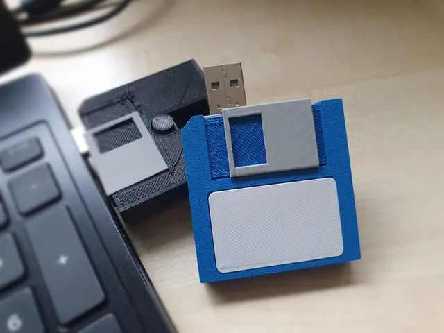 Floppy disc USB stick cover