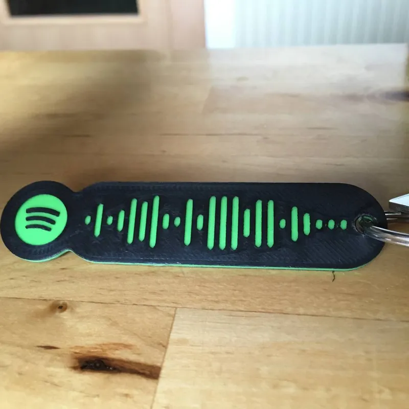 Customizable Spotify Code Keyring or Tag by OutwardB, Download free STL  model