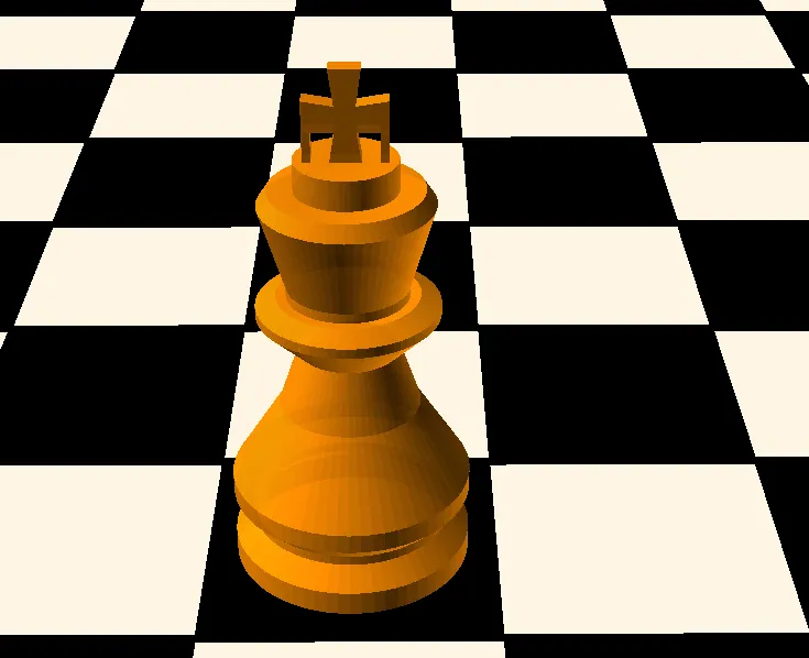 Download Chess Board with King and Queen Pieces PNG Online