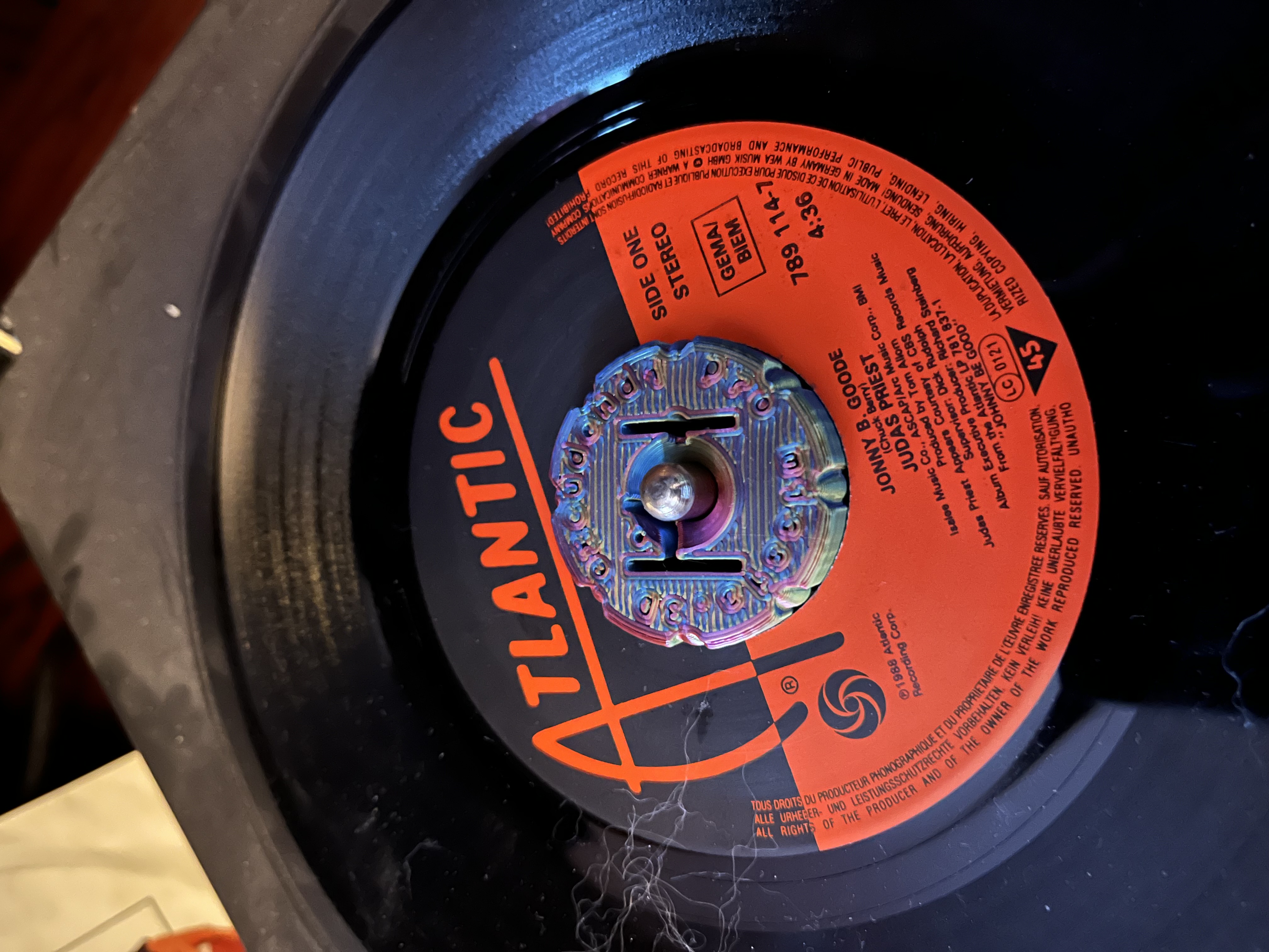 "3D excudendi pro missis" Maker Coin / 45rpm Record Adapter