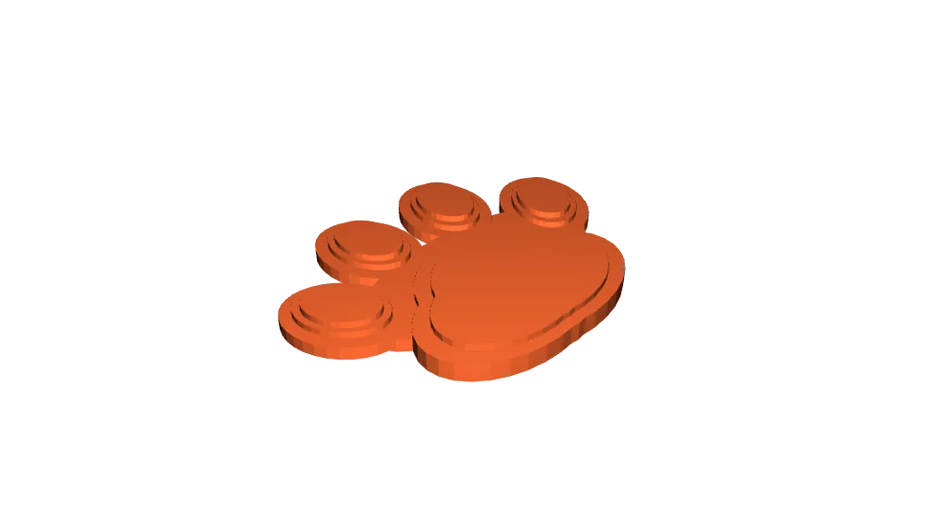 Paw Print by wallydoggy | Download free STL model | Printables.com