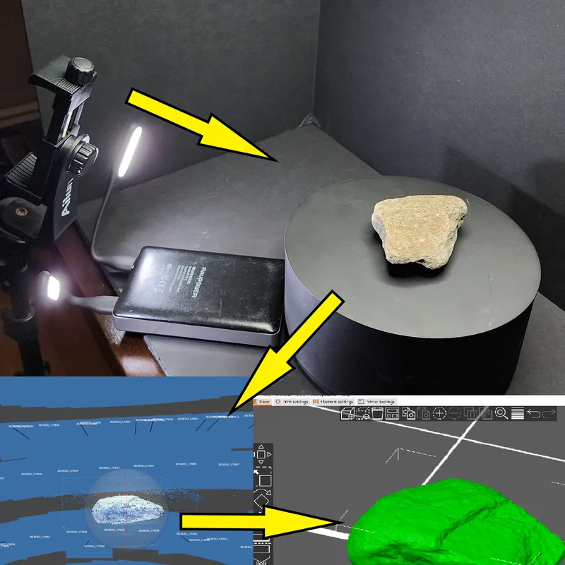 Motorized or Hand Cranked Turntable for use with Photogrammetry by