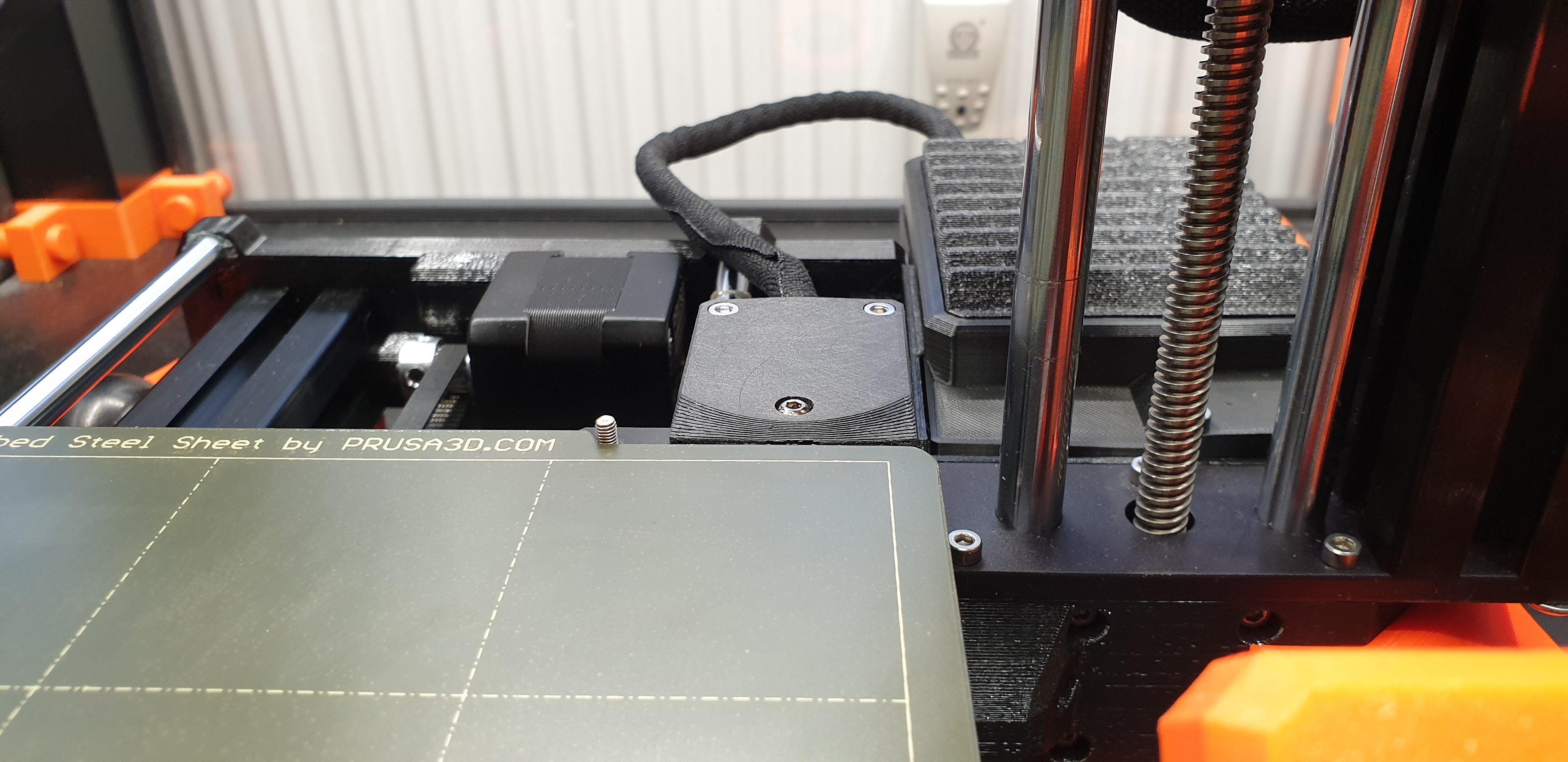 Prusa Mini heatbed cable cover ultra low profile