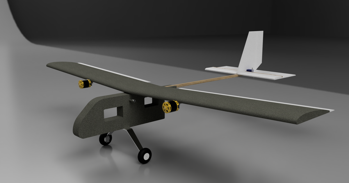 Heavy Lifter inspired by rctestflight with 3D printable skis by jodok ...