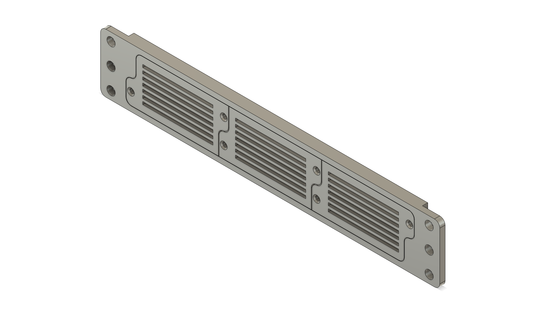 10' Server Rack Panel - 1U - 3P - Blank