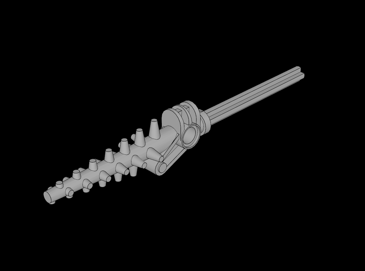 Lego Compatible (40340.dat) Technic Bionicle Weapon Drill with Axle