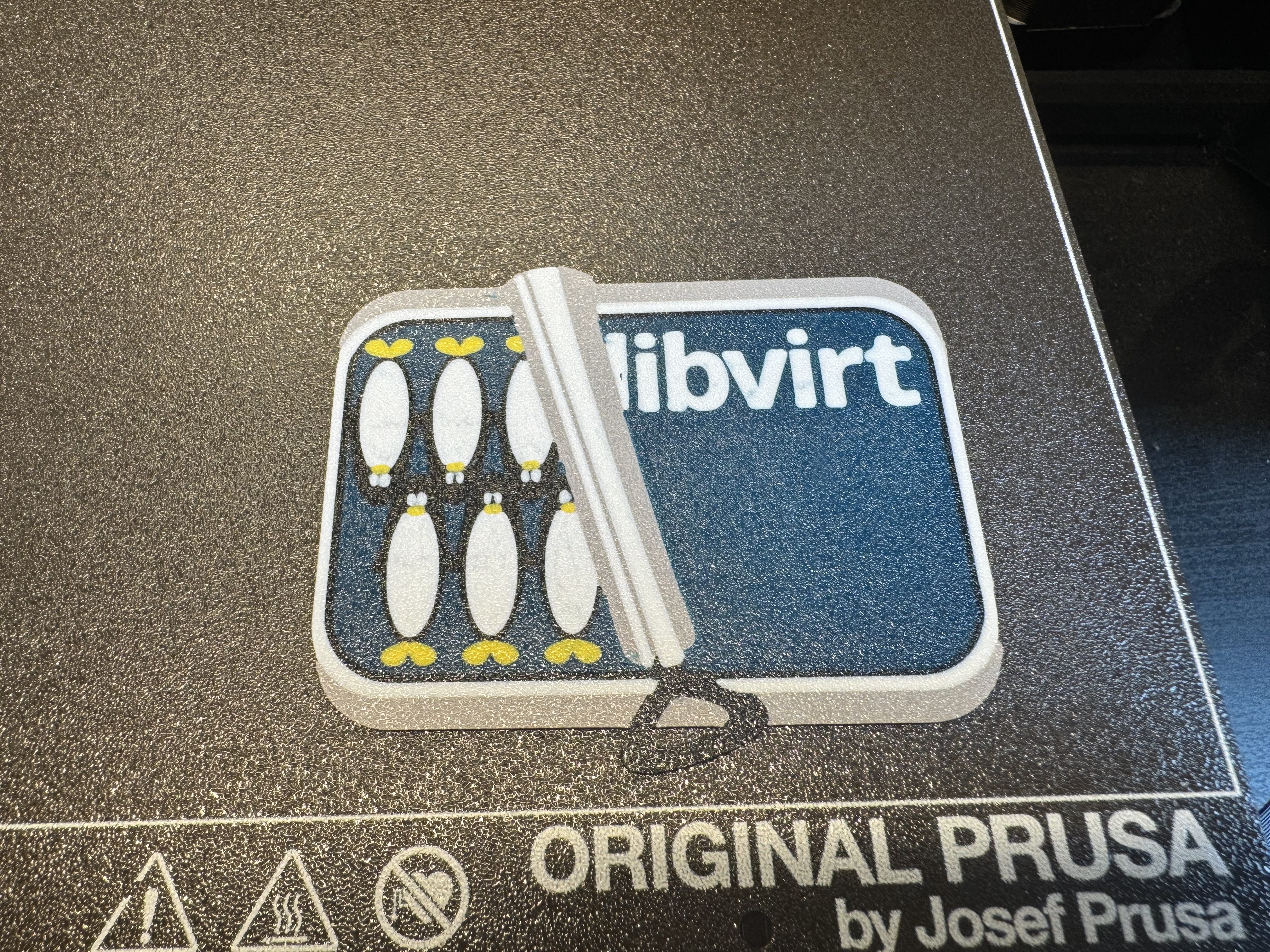 libvirt logo placcard - multicolor
