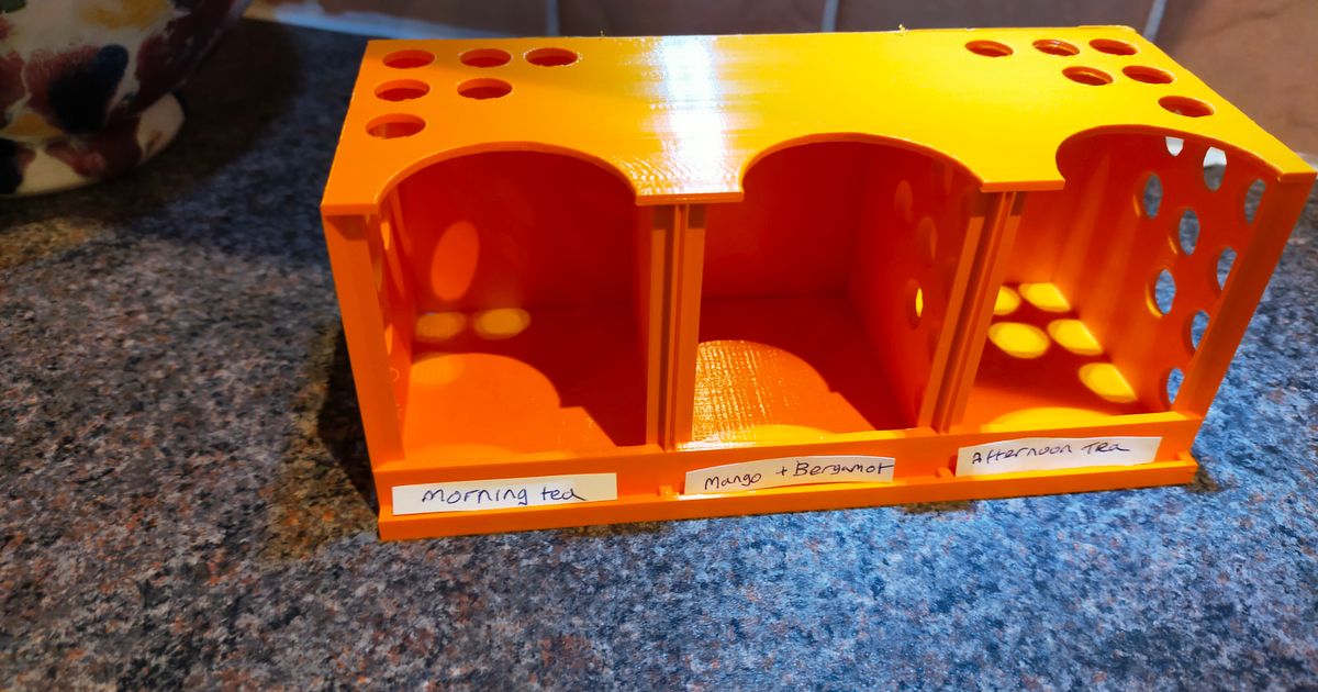 Small Tea bag holder by M V Download free STL model