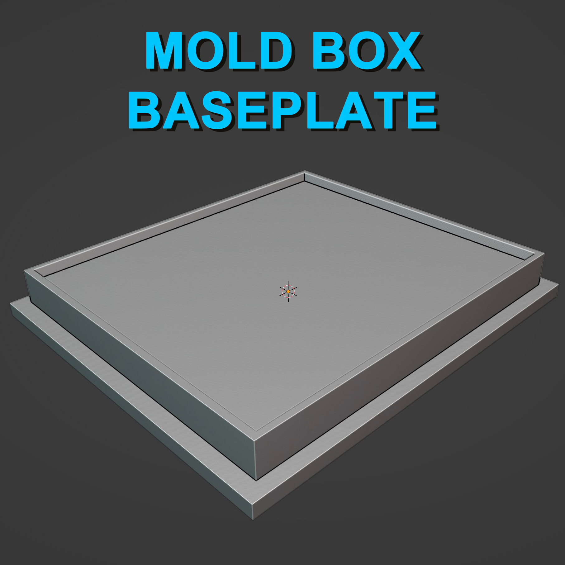 Mold Box Base for Silicone Molds / Gameboy - Gamecube Buttons