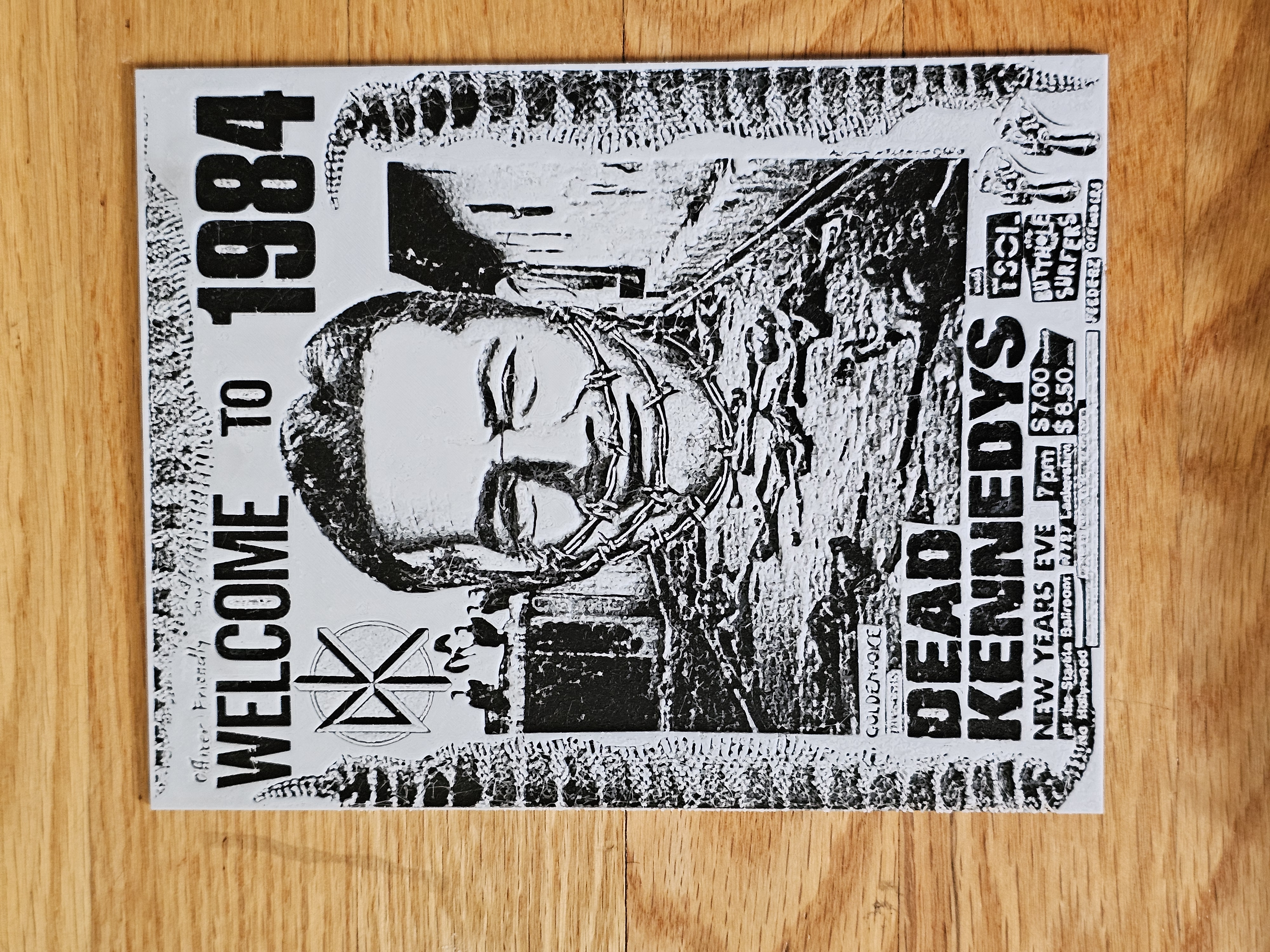 Dead Kennedys concert flyer/poster hueforge