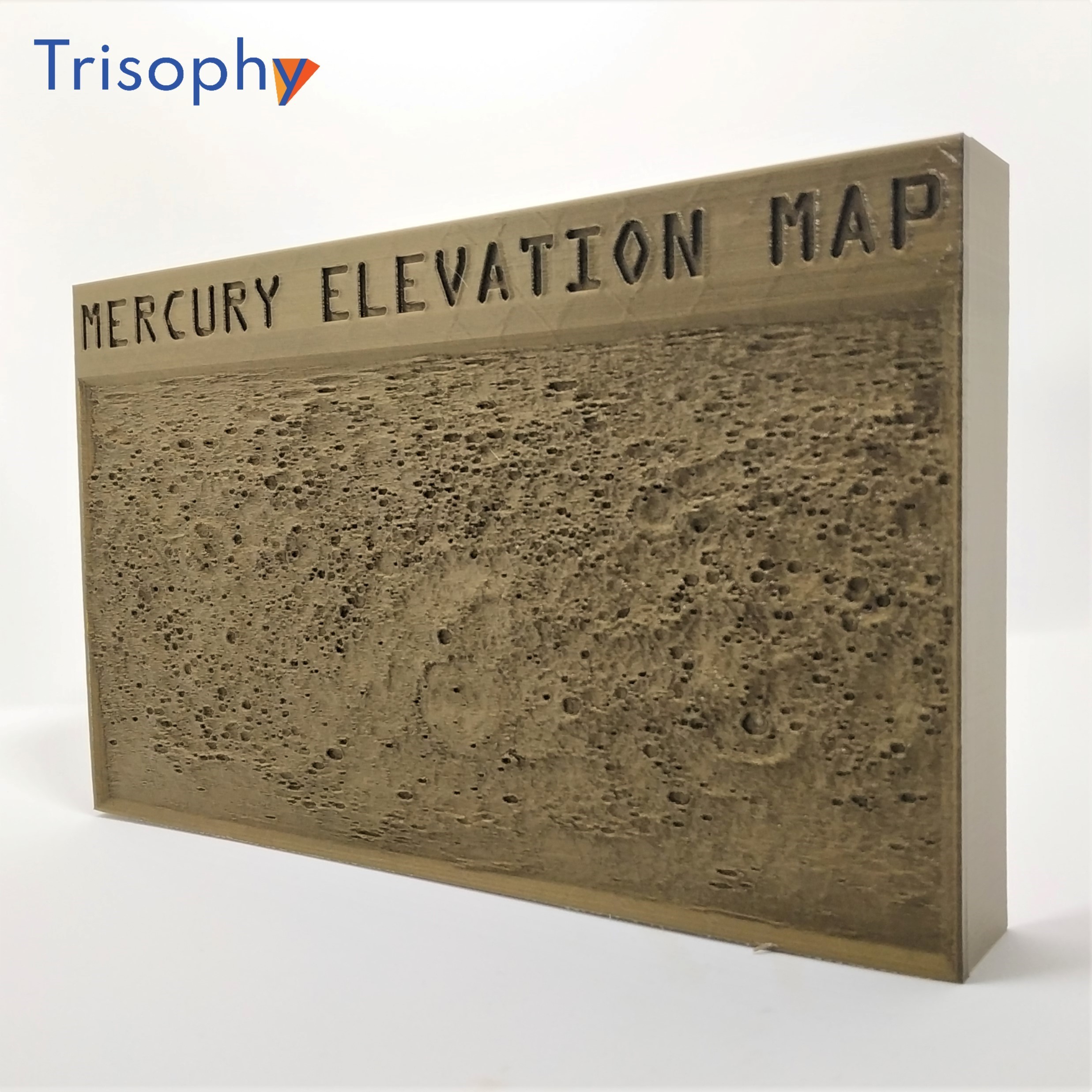 MERCURY ELEVATION MAP FOR DESKTOP OR WALL HANGING