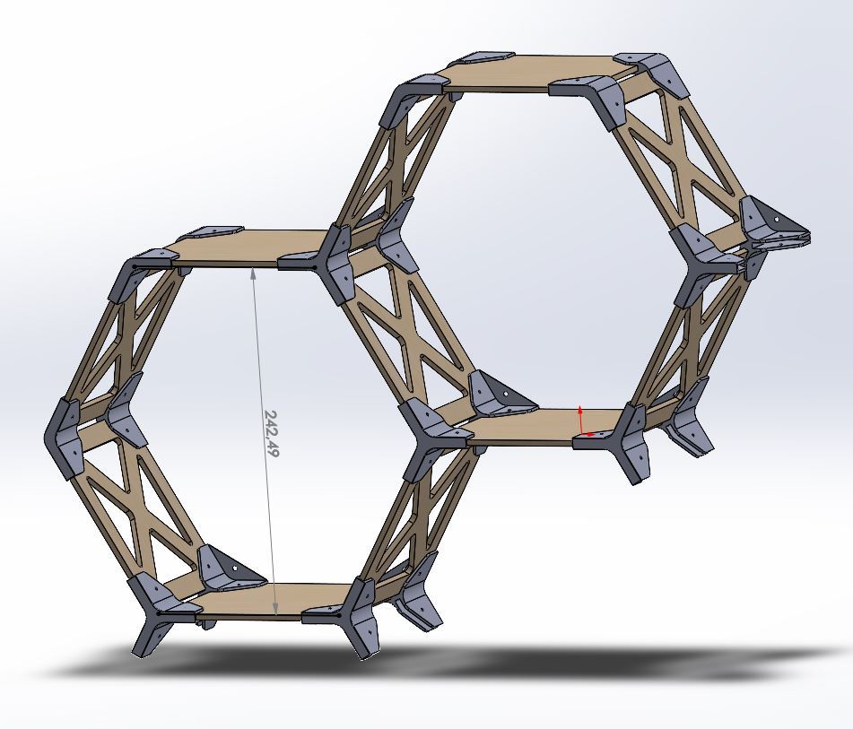 Hexagon-Shelf - Regal by Hedo3D | Download free STL model | Printables.com