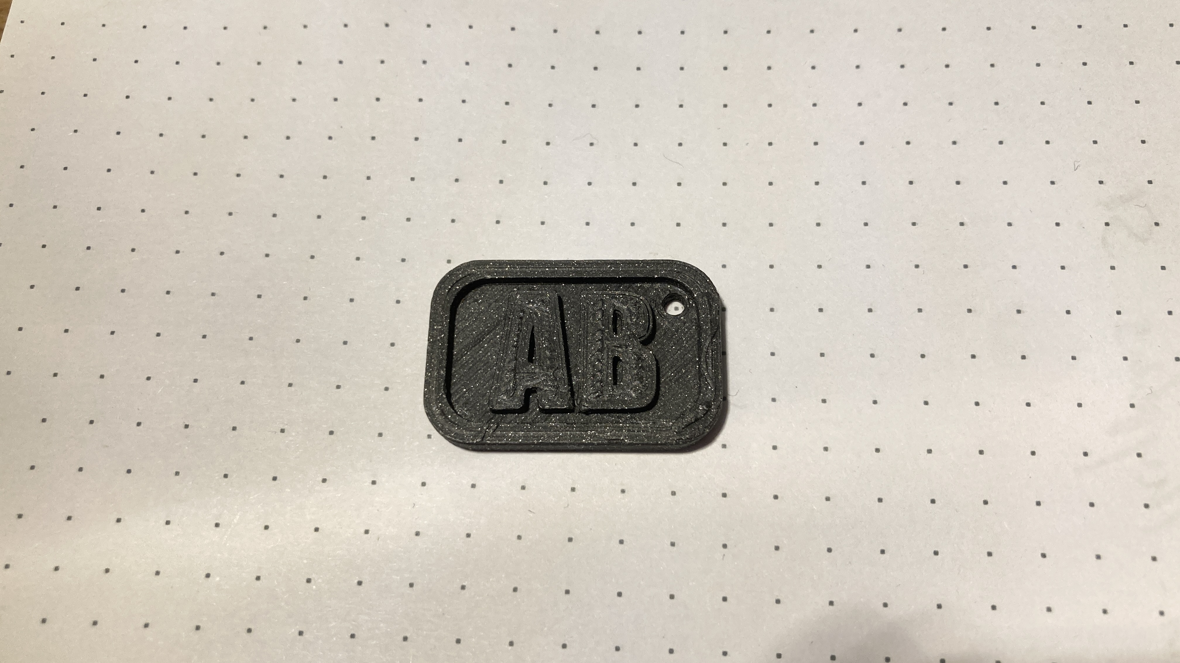 Miniatura 2 do modelo 3D AB Keychain Logo