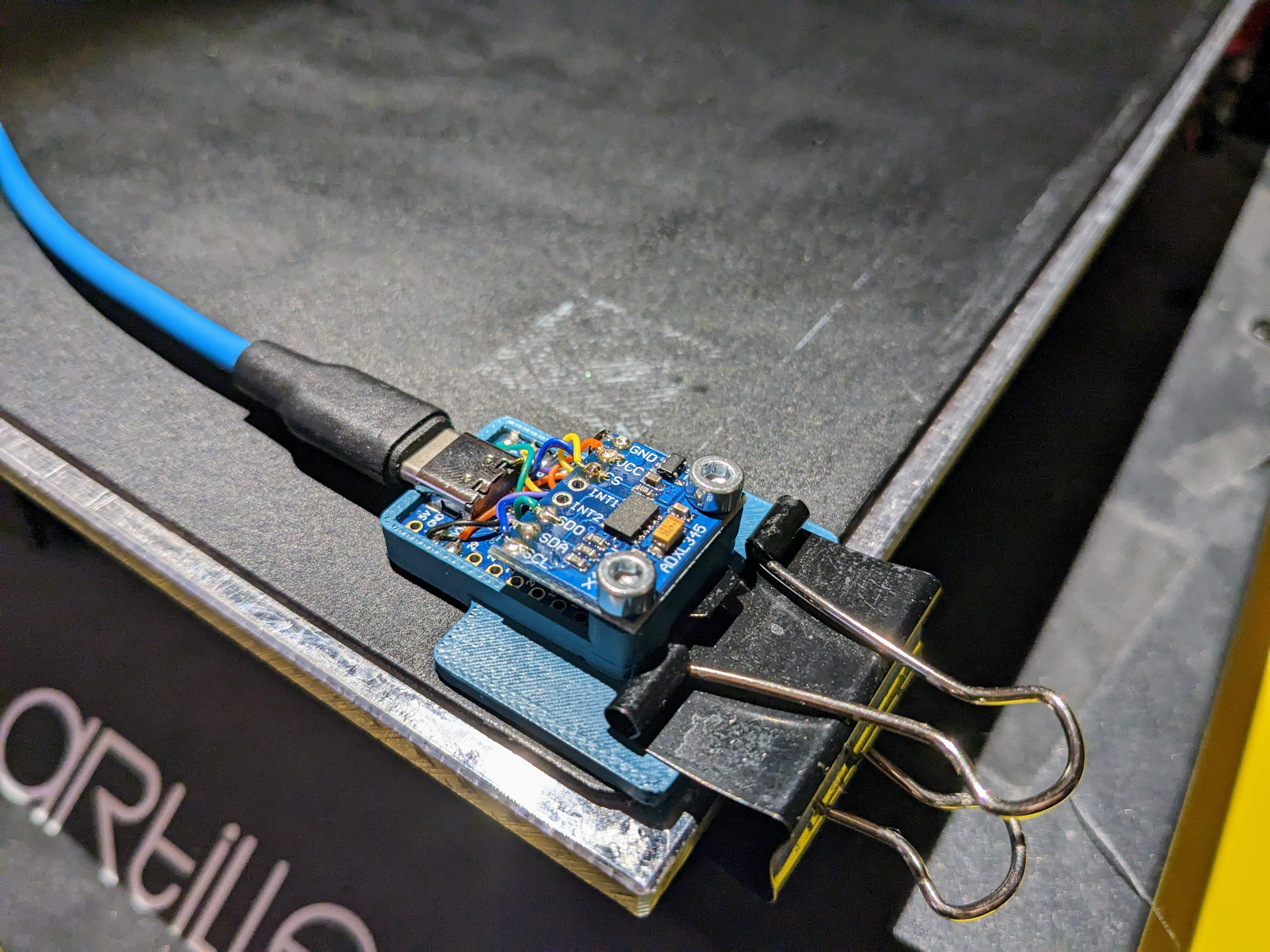 Clip-On RP2040 Zero ADXL 345 Input Shaper Probe