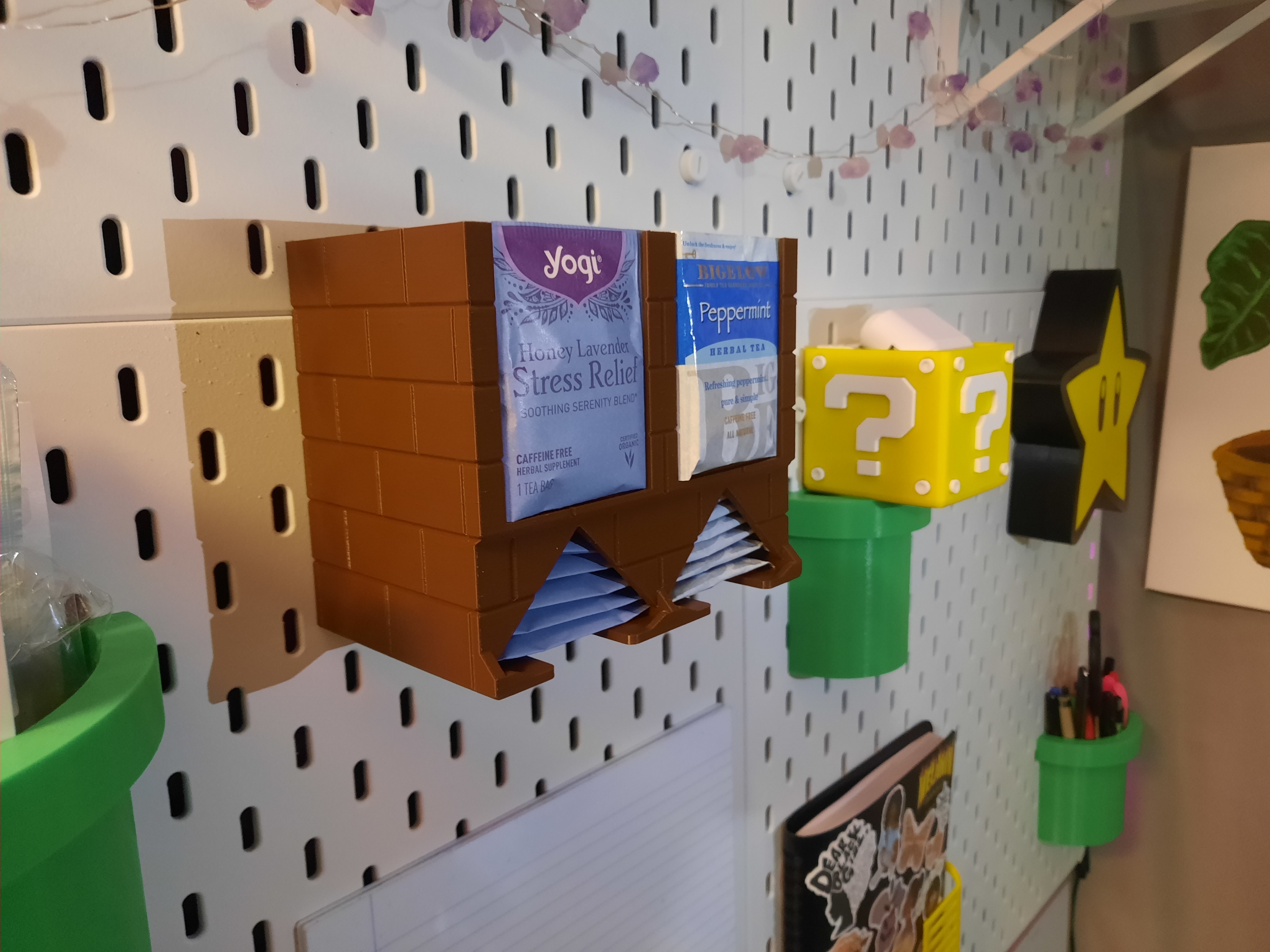 Mario Brick Tea Holder for Ikea Skadis