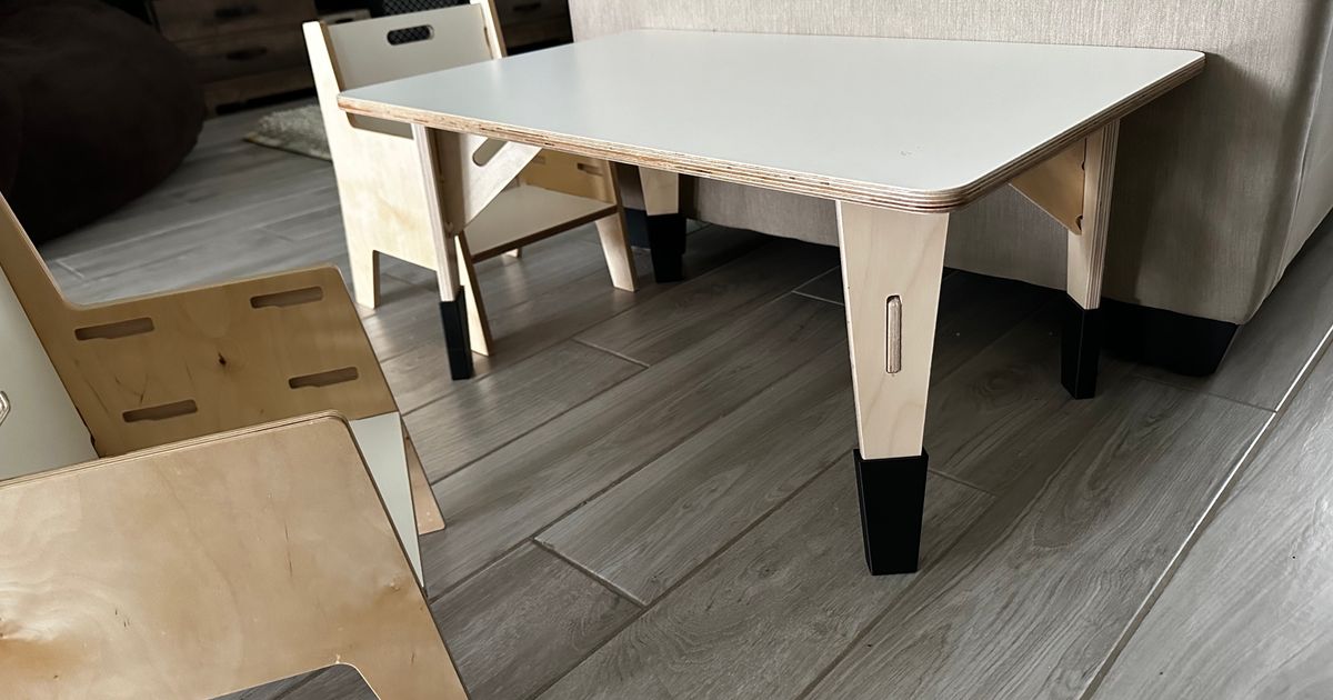 Sprout Kids Montessori Table Leg Extenders (for 12" legs) by jerprints