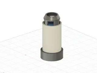 Paint can shaker/mixer for hand drill by Mearcat, Download free STL model