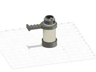 Paint can shaker/mixer for hand drill by Mearcat, Download free STL model