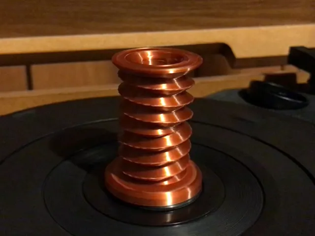 45 Record Adapter with Opposing Screw Thread Illusion