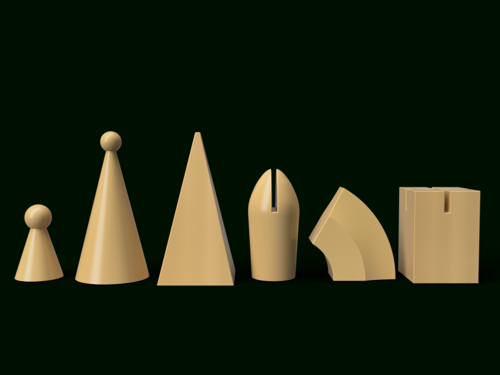 Man Ray 1945 Prototype Wood Chess Set