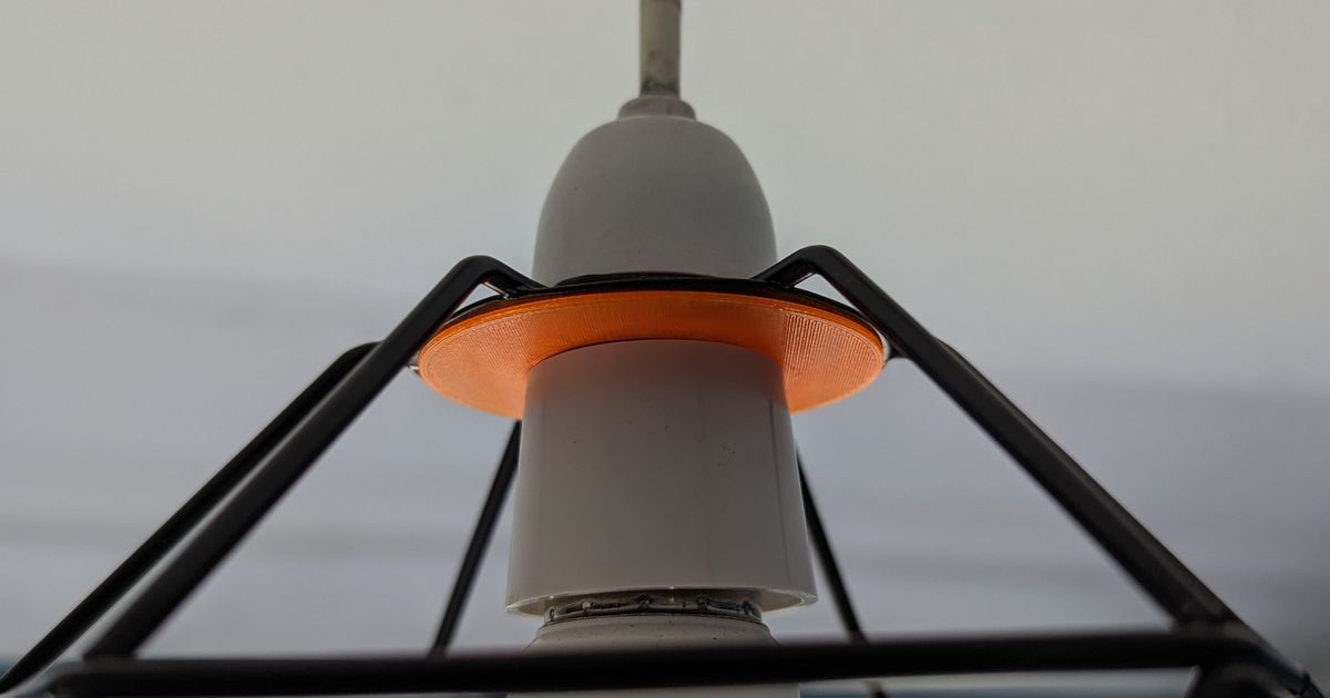 Ikea lampshade adaptor by Neil Riddoch Download free STL model