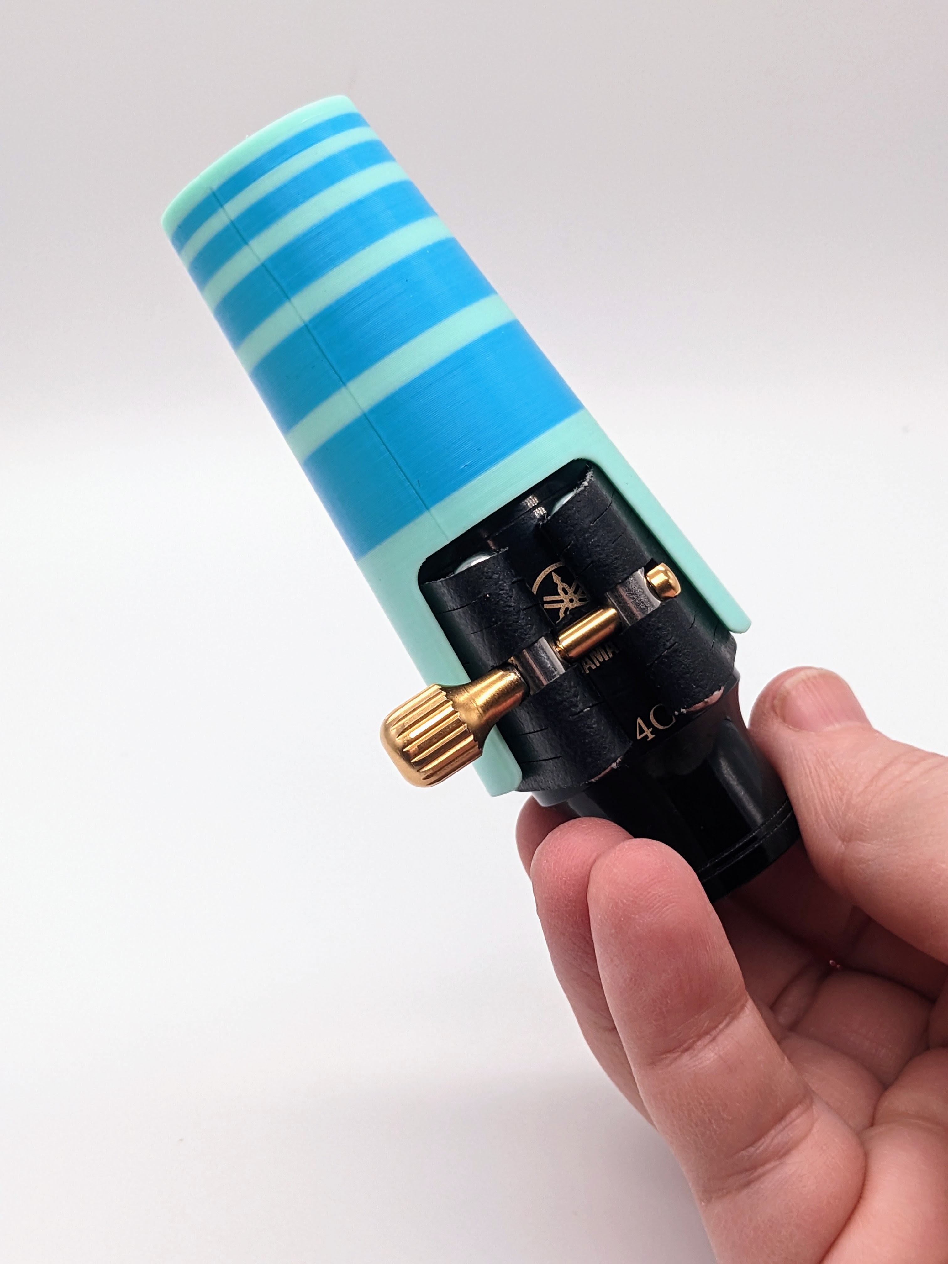 Alto Sax Mouthpiece Cover by Sarah R. Download free STL model