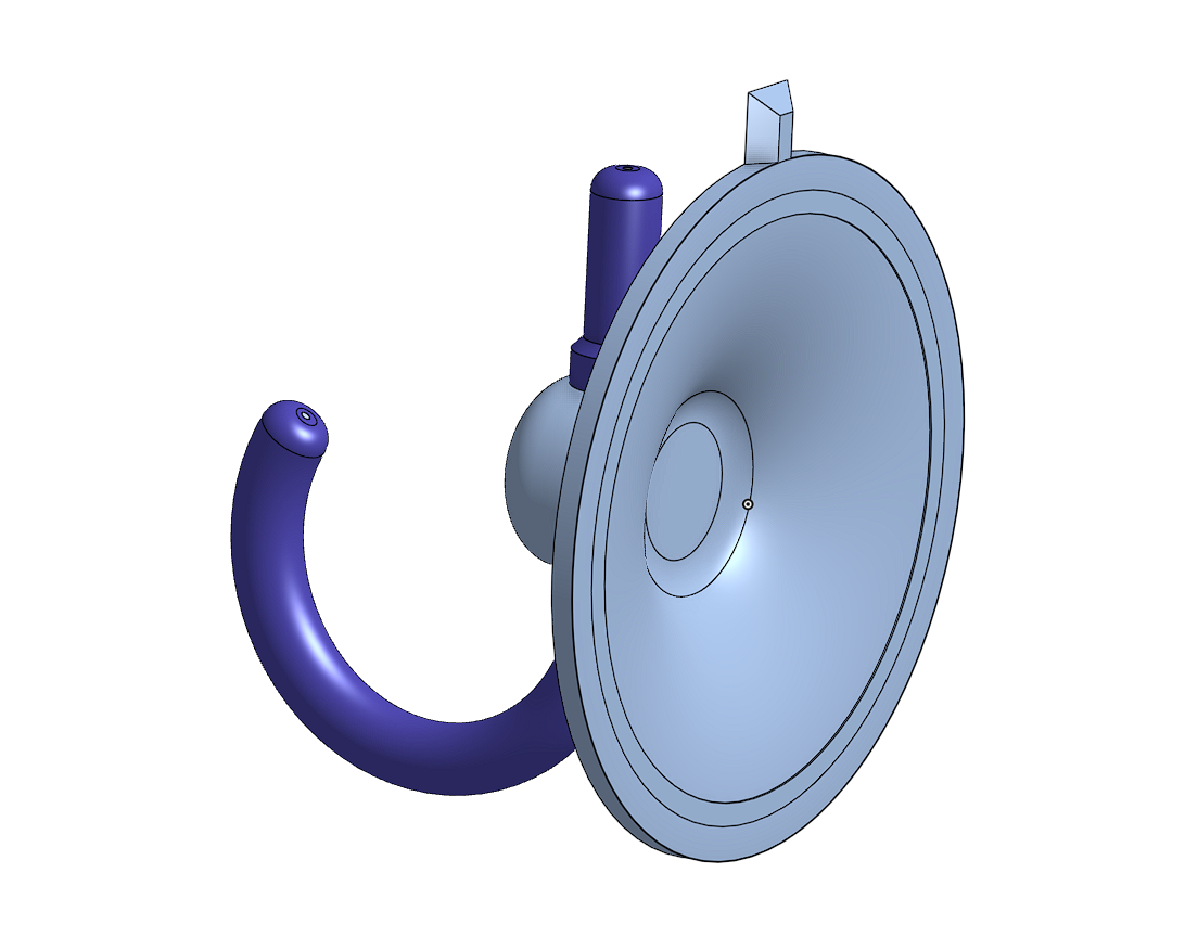 Miniatura 2 do modelo 3D Suction cup hook