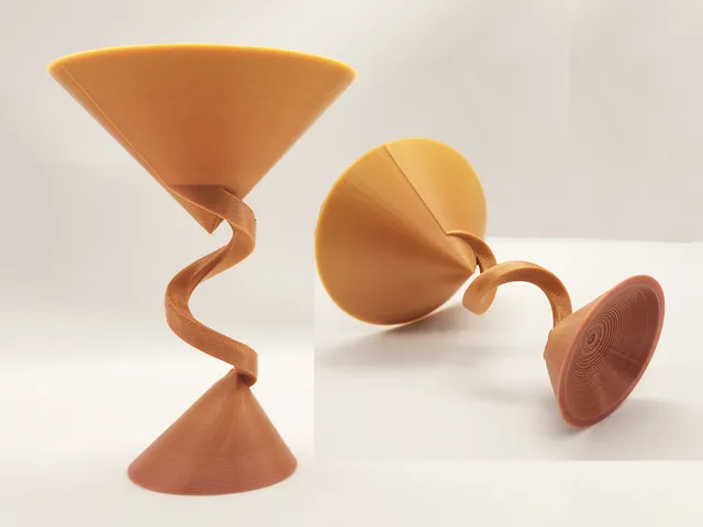 Helix Martini Glass - No Supports