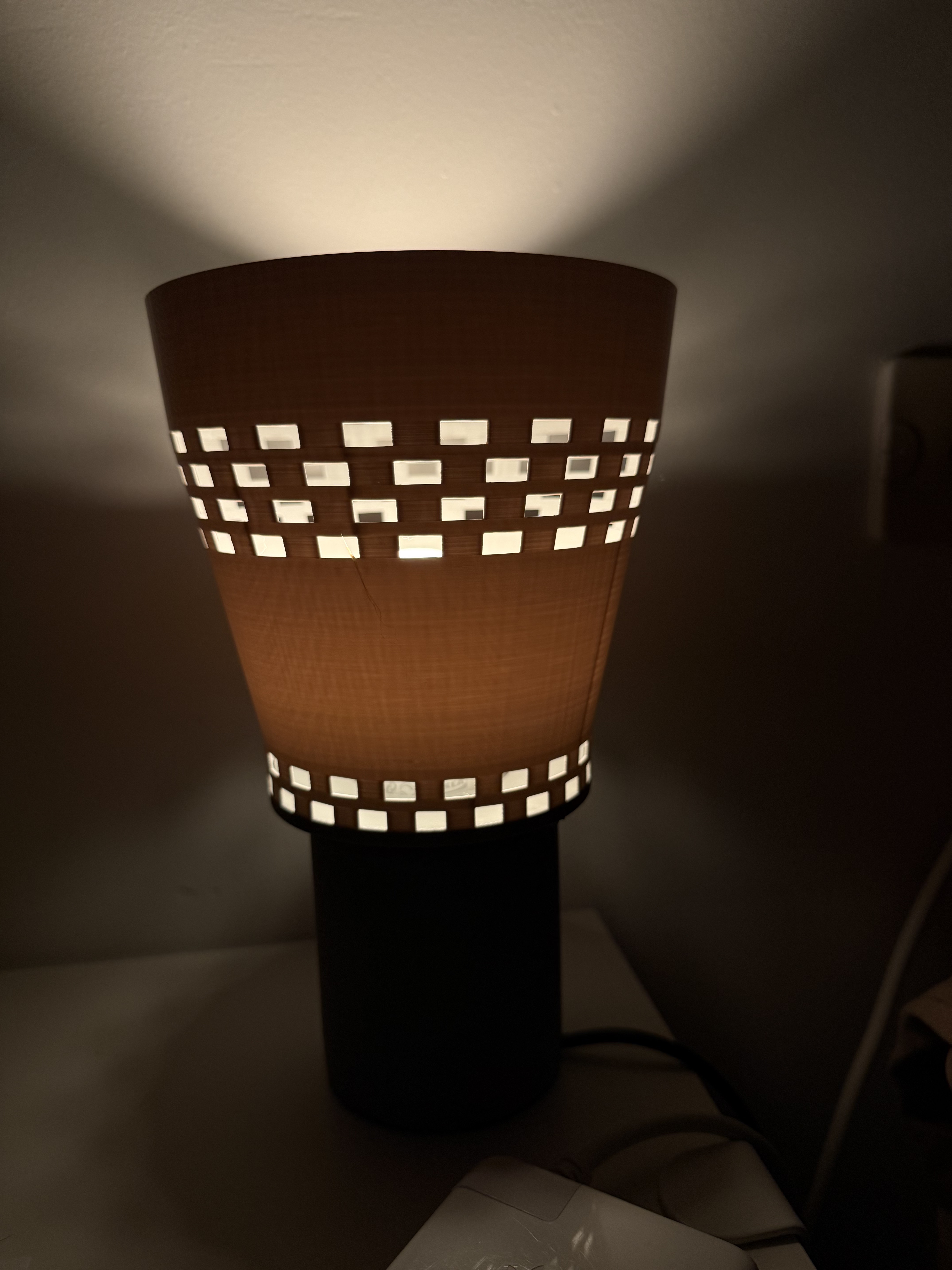 IKEA RÅSEGEL / RASEGEL lampshade — open-top anti-glare