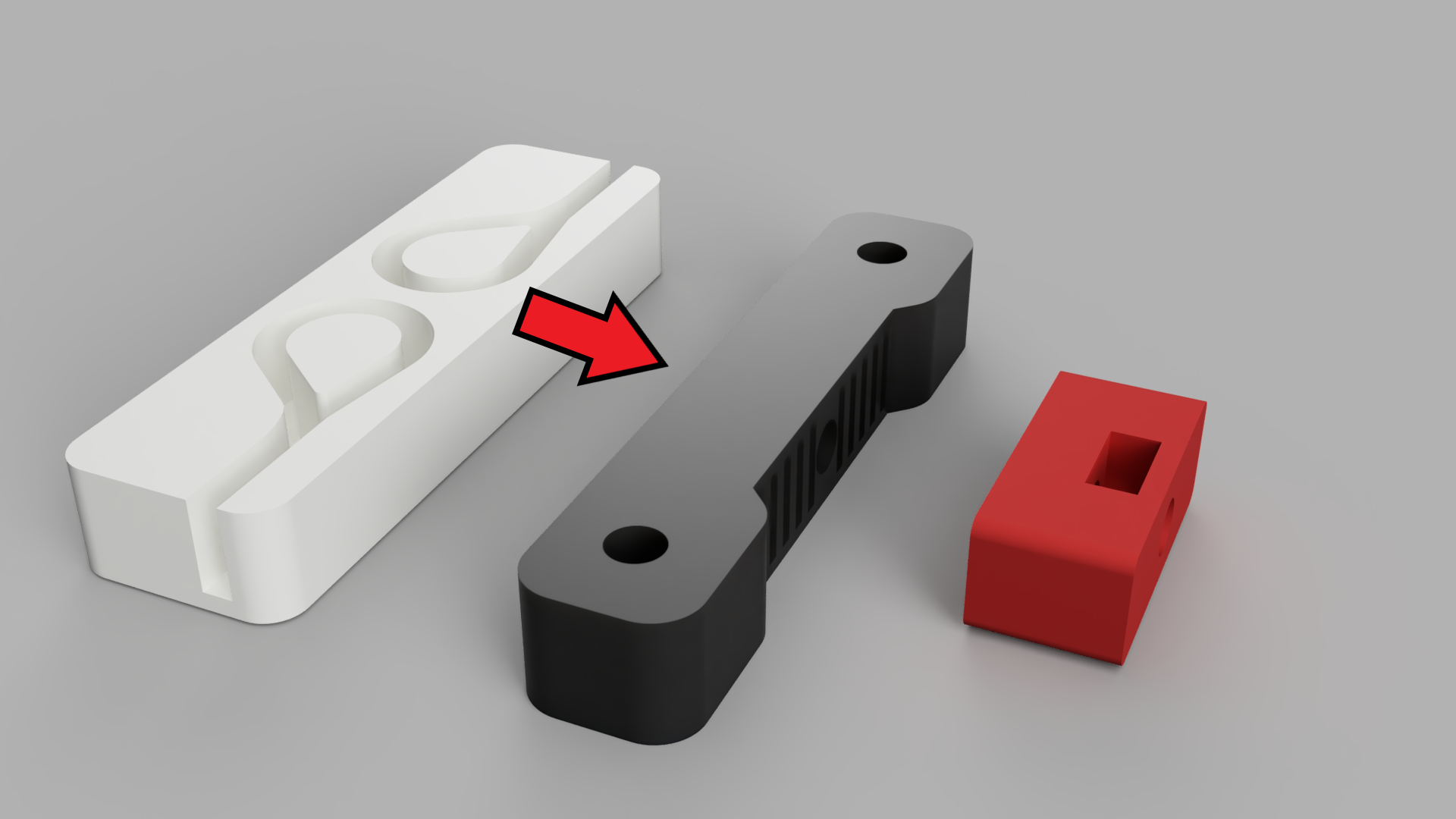 3DFused - better belt printbed bracket / clamp