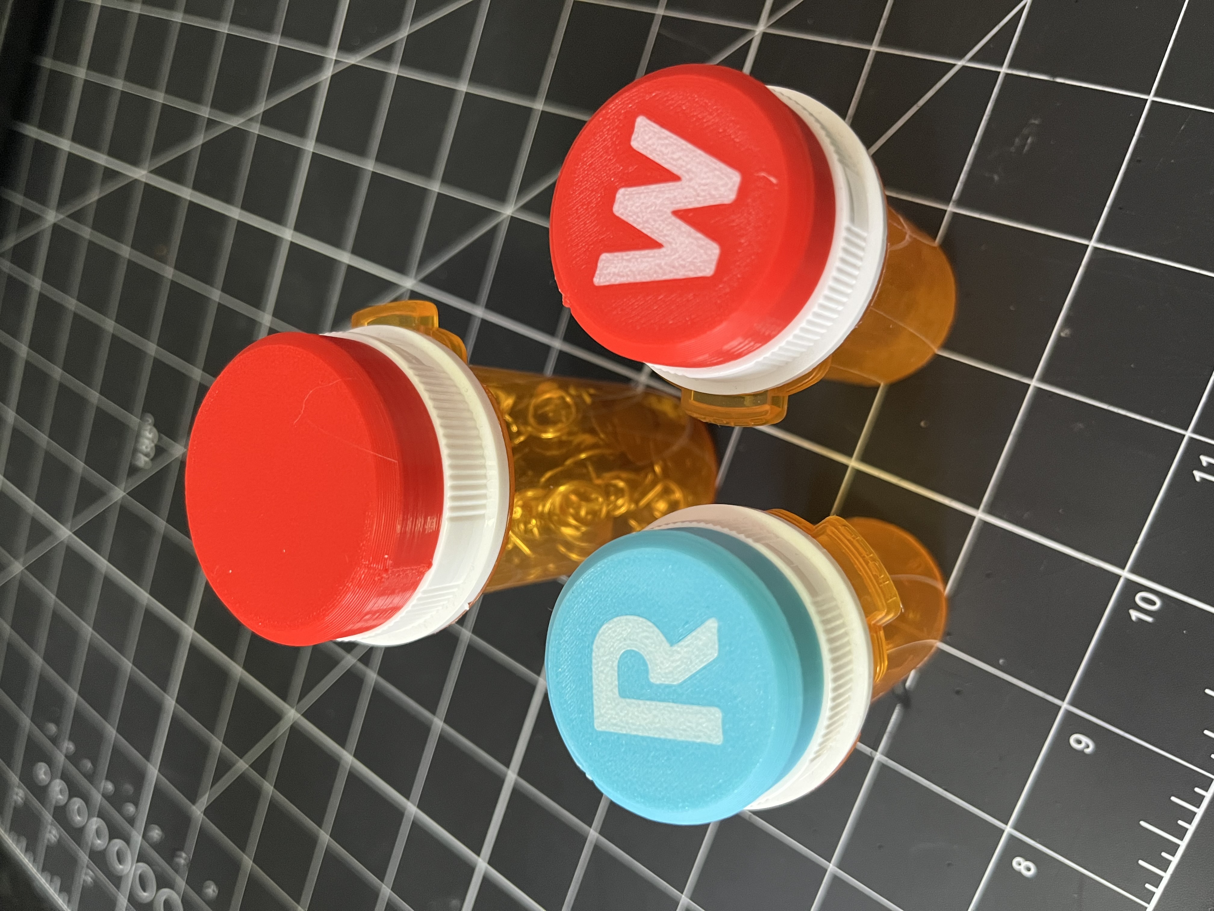 Pill Bottle Cap Markers