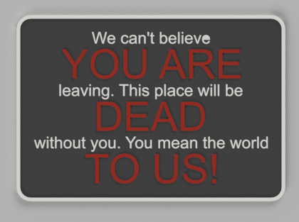 You Are Dead To Us!