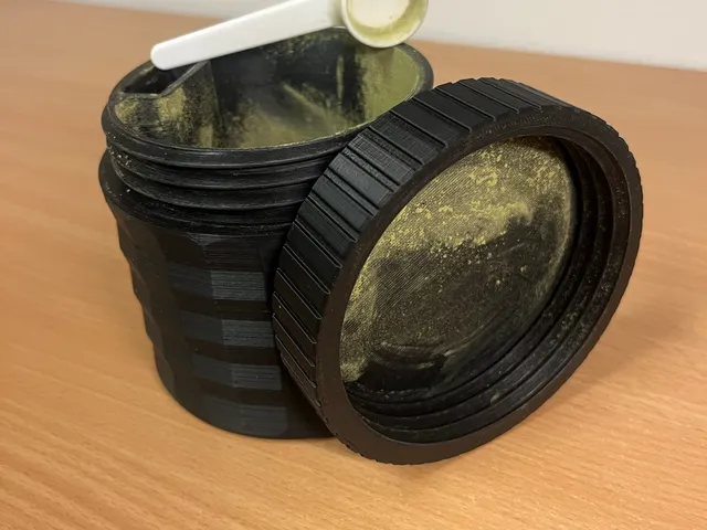 Kratom Storage jar with measuring cup