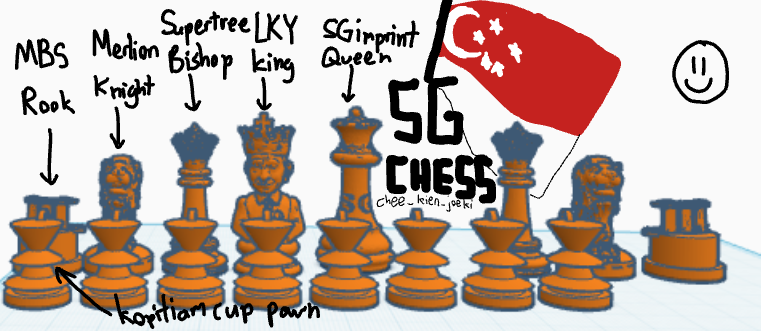 Singapore chess set