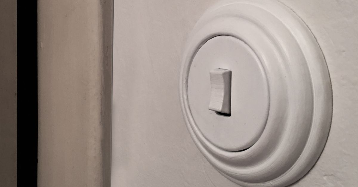 RETRO LIGHT SWITCH COVER by Dominik Císař | Download free STL model ...