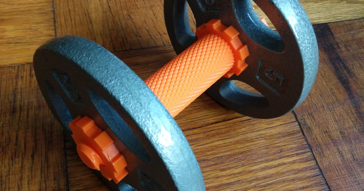 Dumbbell Handle by Tom Bertalan Download free STL model