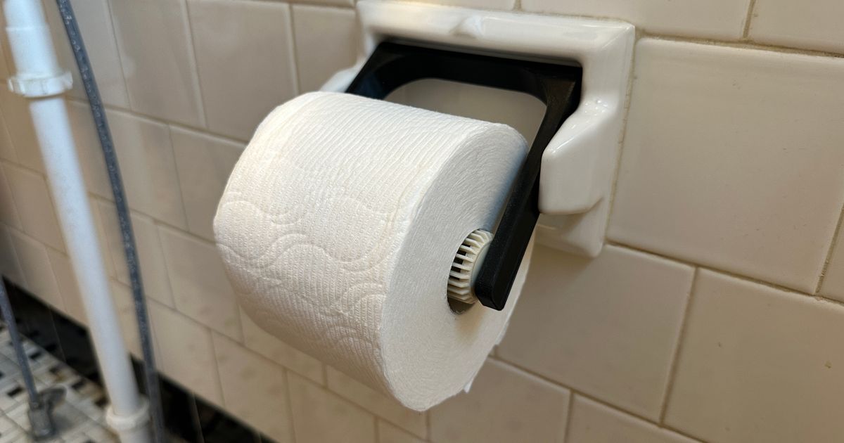 toilet paper roll adapter for old porcelain holder by sharpshot973 Download free STL model