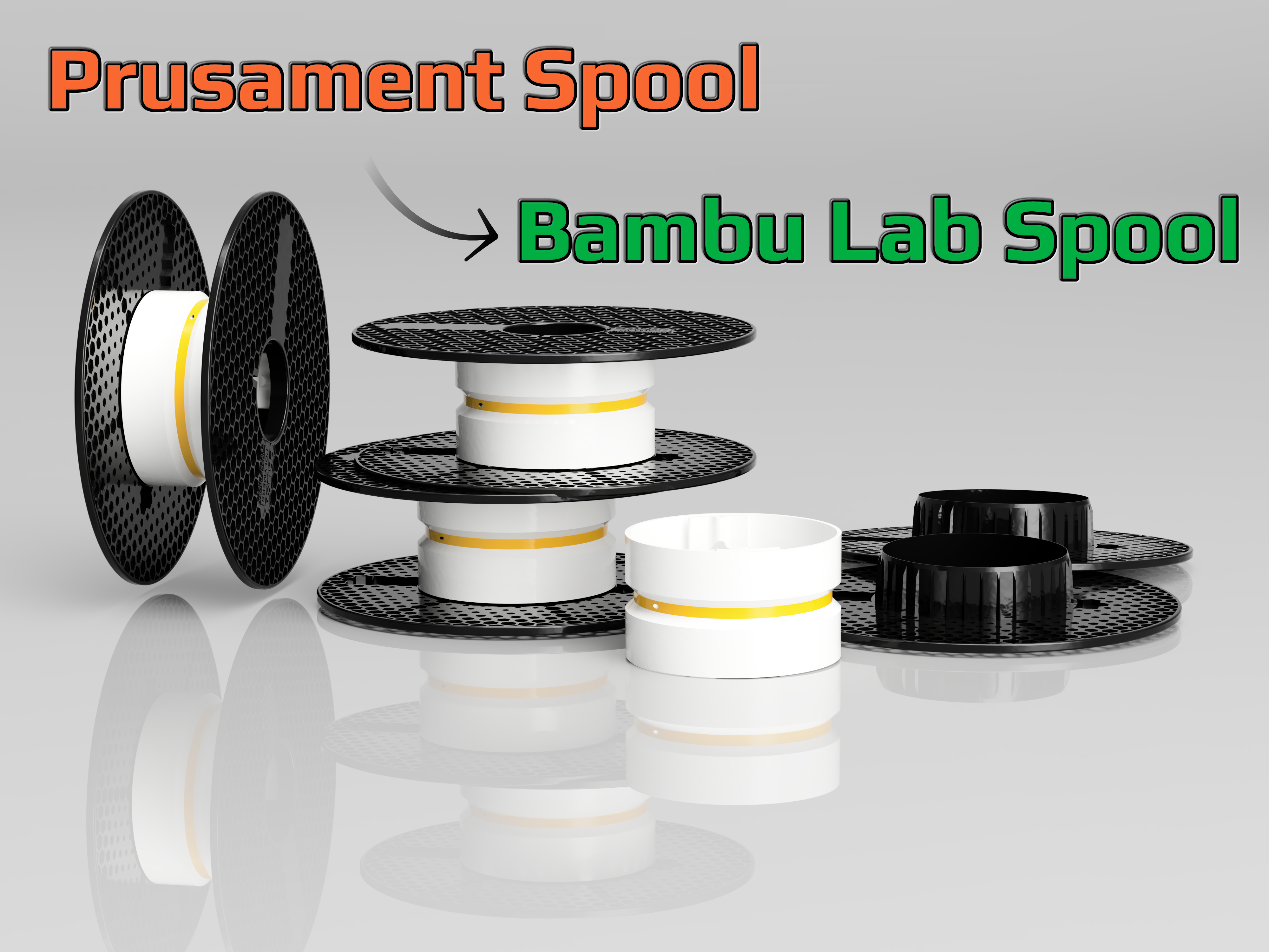 Transform Prusament Spool to Bambu Lab AMS Spool