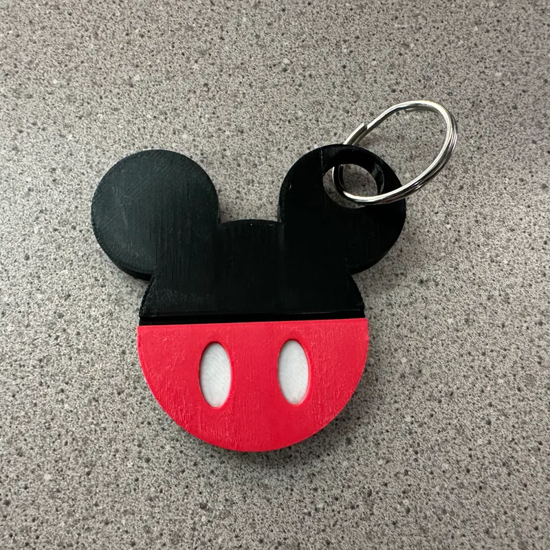 STL file Mickey Mouse keychain 🐁・3D printable design to download・Cults