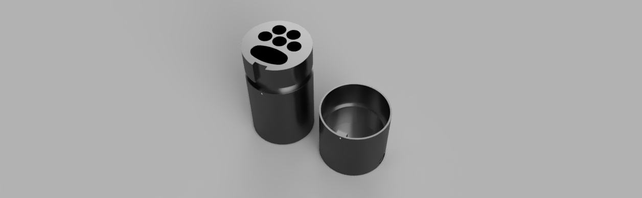 cigarette container with lighter