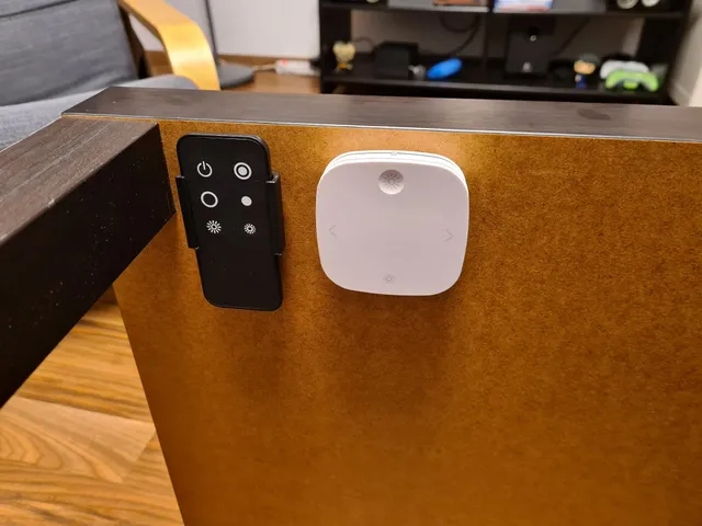 Remote holder for Ikea Norafors