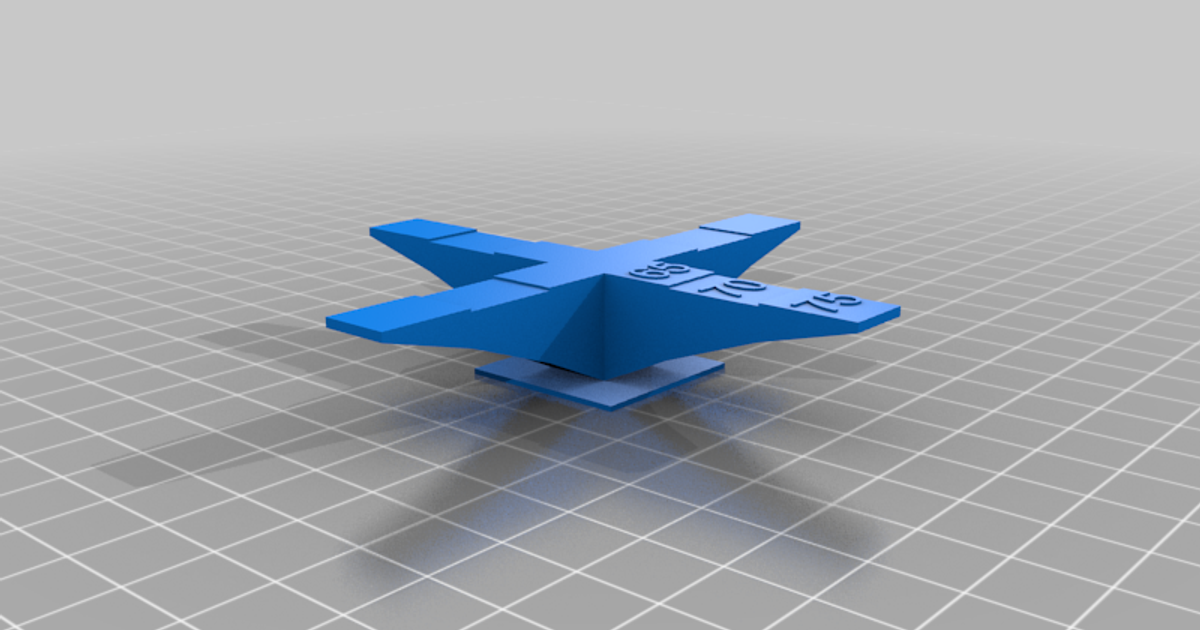 Overhang Test in Four Directions - 65 to 75 degrees by humebeam ...