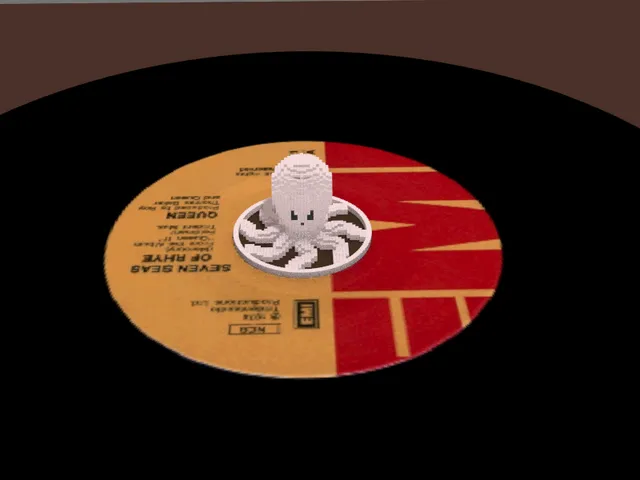 Updated 45 Record Adapters octopus voxel art