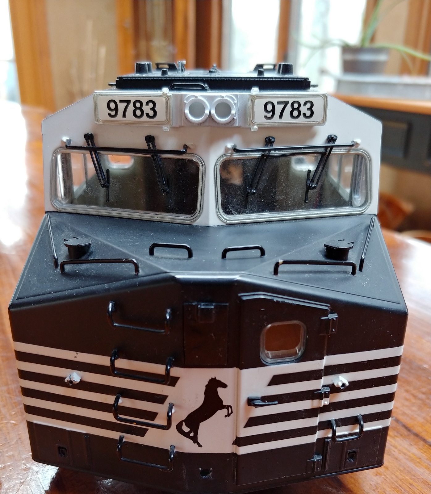 Headlight relocation kit for AristoCraft Dash9 Norfolk Southern by