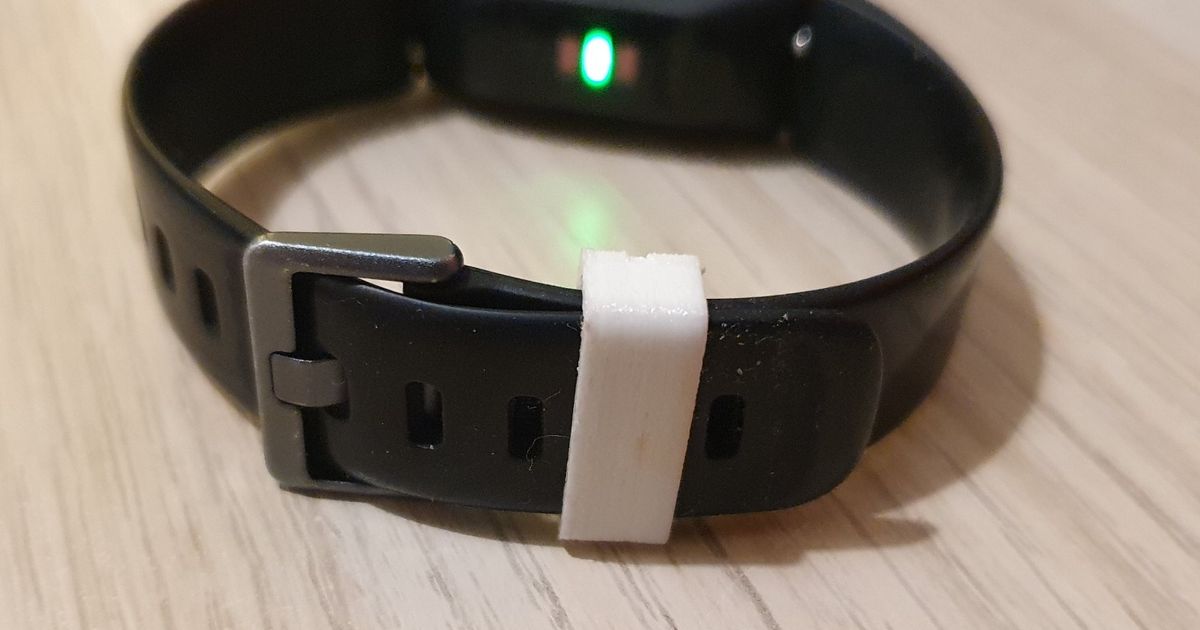 Fitbit Inspire HR band holder / loop by monsoonery Download free STL model