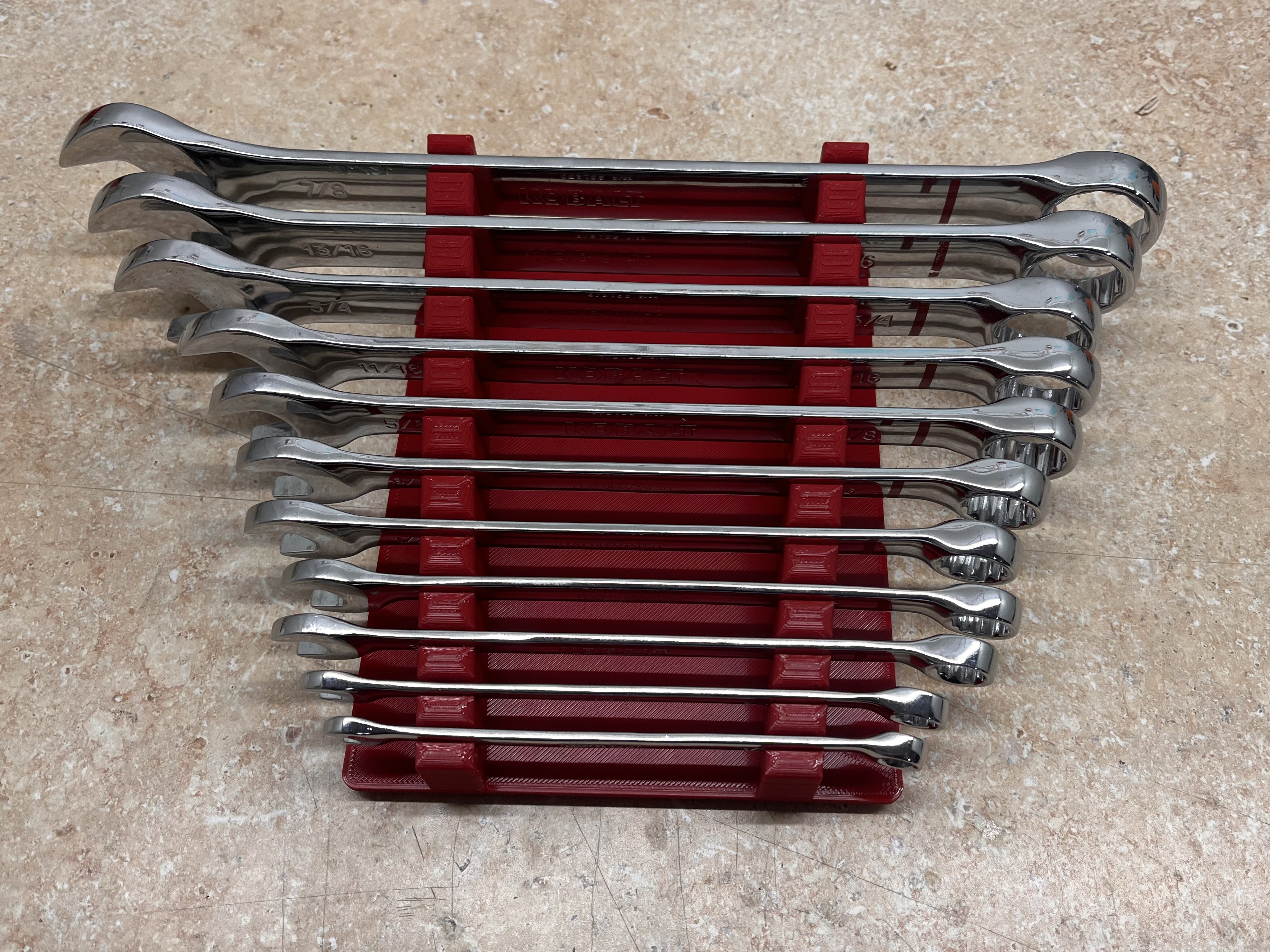 Kobalt  Combination Wrench Holder - Gridfinity