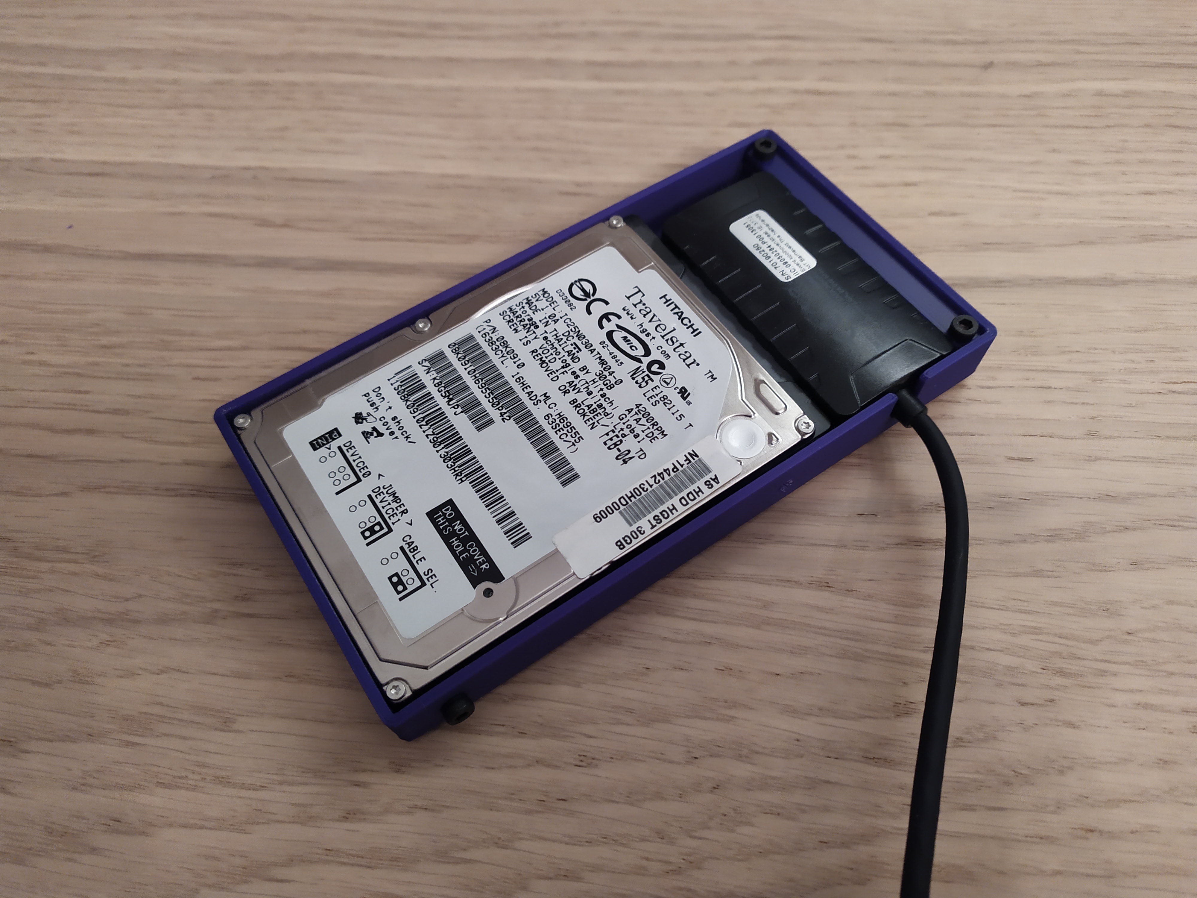 HDD 2.5" case for Ewent USB adapter